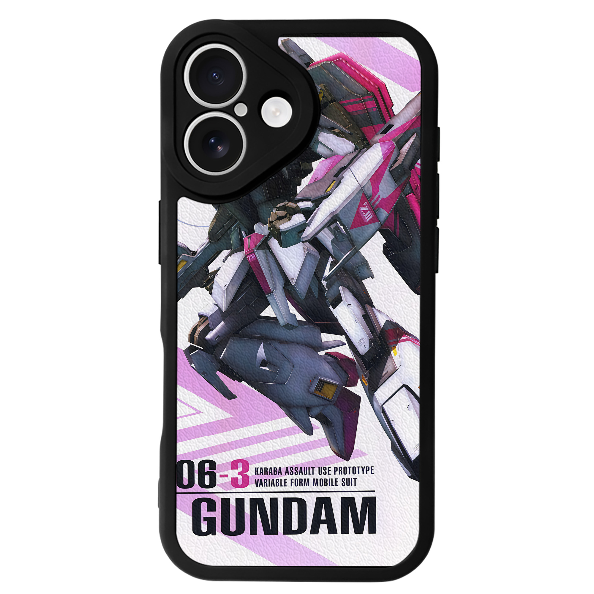 （画像用） 機動戦士ガンダム Mobile Suit Gundam 【iPhone 16シリーズ対応】シリコンスマホケース（レザー調） 材質：シリコン